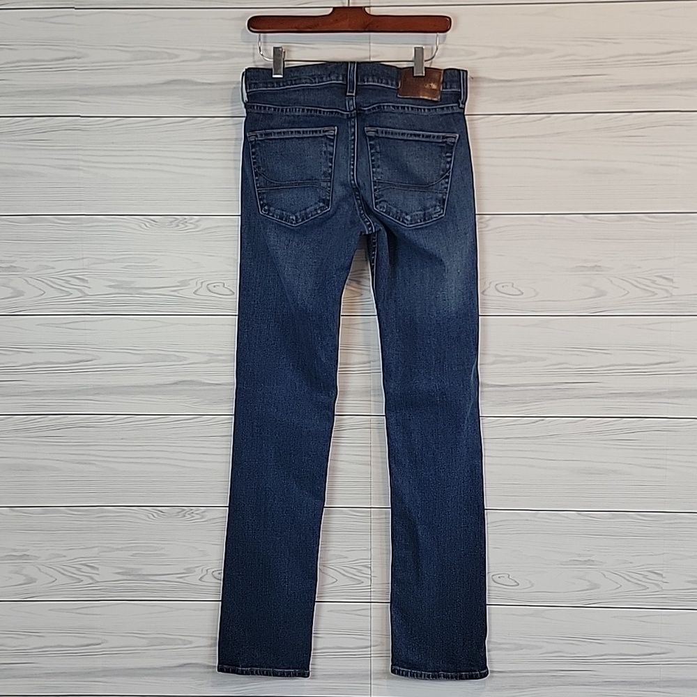 Hollister Epic Flex Slim Straight Blue Denim Jeans Womens Size Waist 28" - Picture 8 of 14